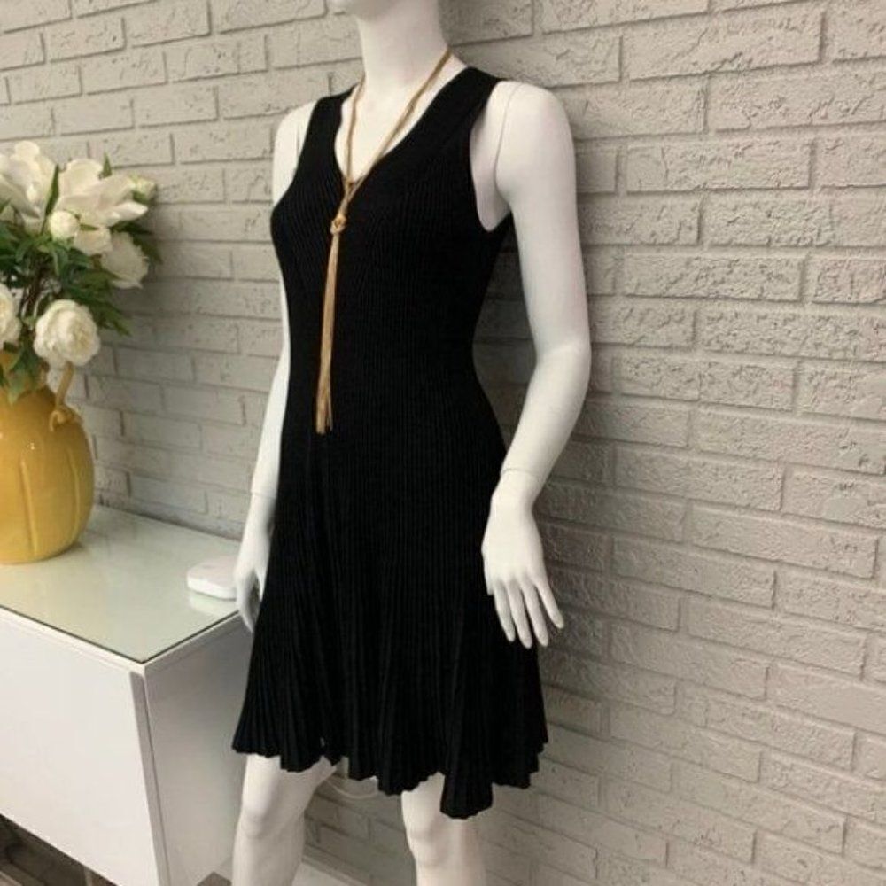 Wendy Williams Black Flowy Knit Dress Size S